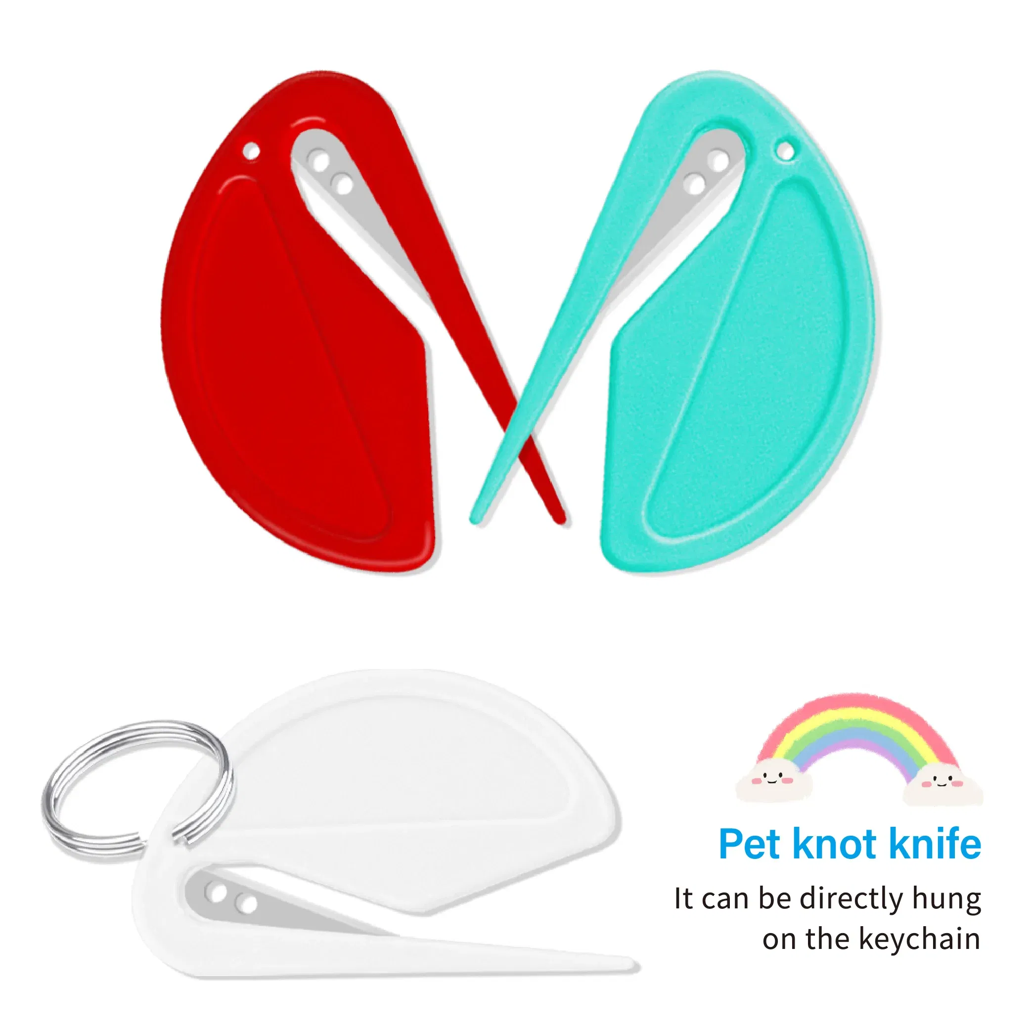 Color: Blue, Size: S - Grooming Pet Hair Knot Knife Trim Shedding Dog Unknot Stainless Effectively Safe Cat Accessories