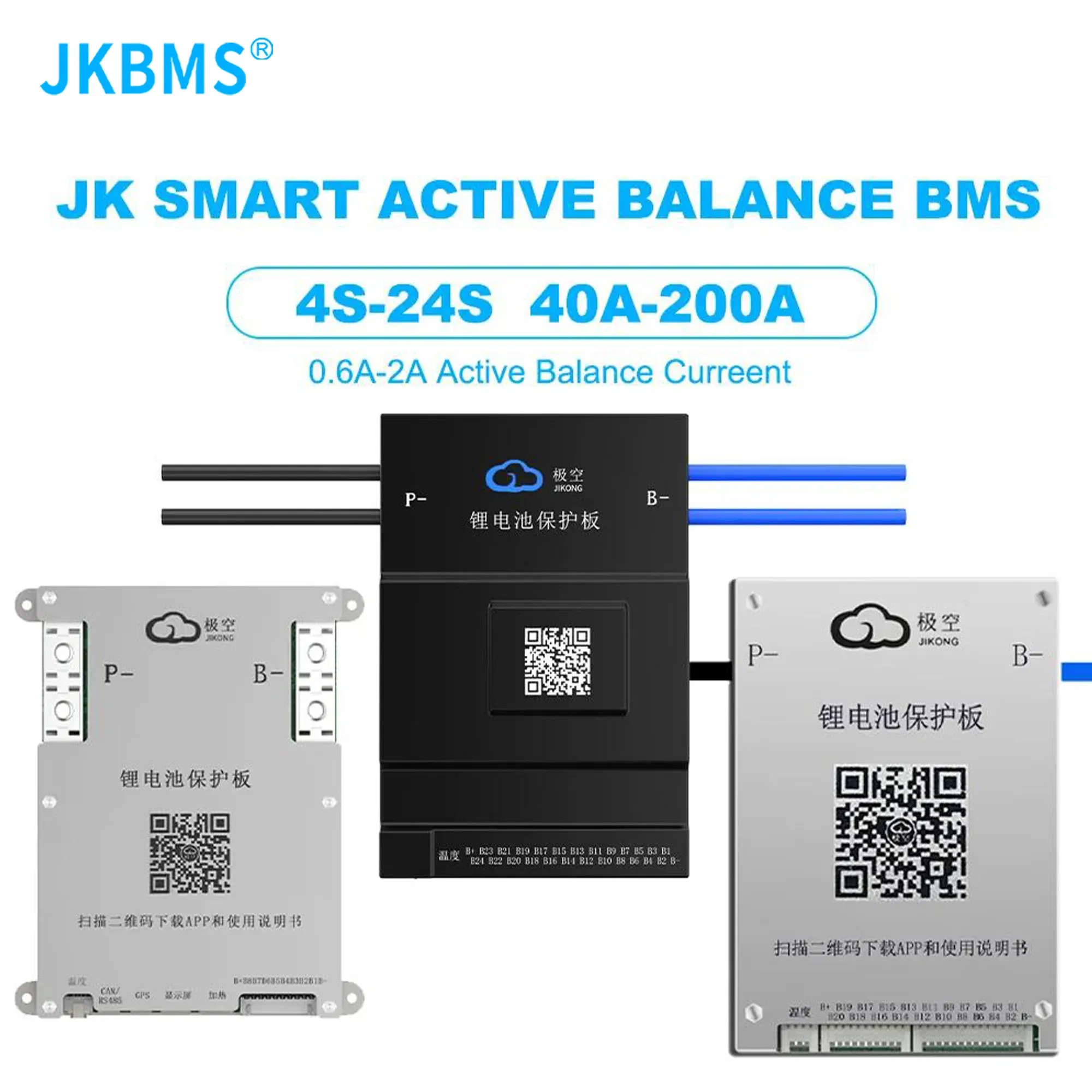 Color: Black, Ships From: CHINA - JKBMS SAMRT BMS 4S 5S 6S 7S 8S 12V 24V BATTERY WITH 1A ACTIVE BALANCE HEAT FUNCTION ON SALE