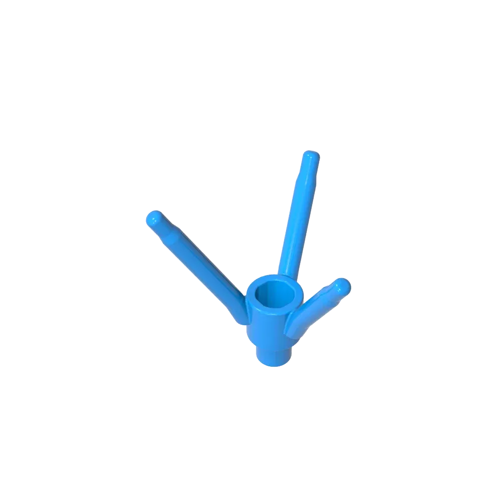 Color: wood - Gobricks GDS-90486 Plant, Flower Stem with Bottom Pin compatible with lego 24855 Assembles Building Blocks children's toys