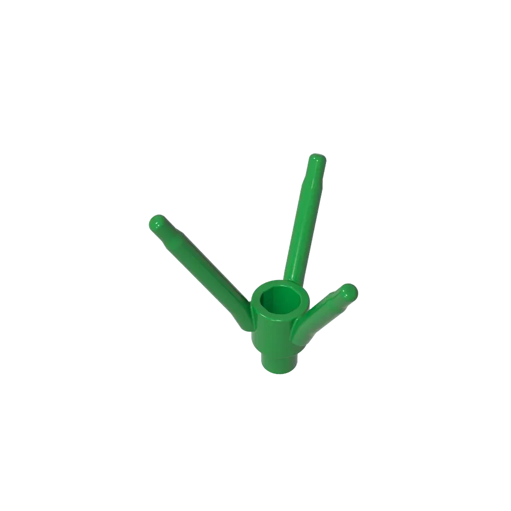 Color: wood - Gobricks GDS-90486 Plant, Flower Stem with Bottom Pin compatible with lego 24855 Assembles Building Blocks children's toys