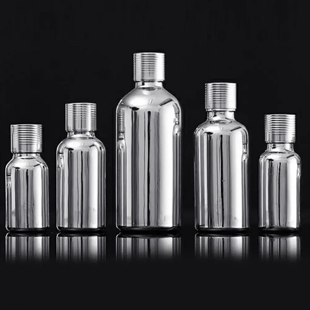Color: Blue - Hot Sales 5/15/30/50ml Portable Glass Stopper Perfume Essential Oils Bottle Empty Bottle