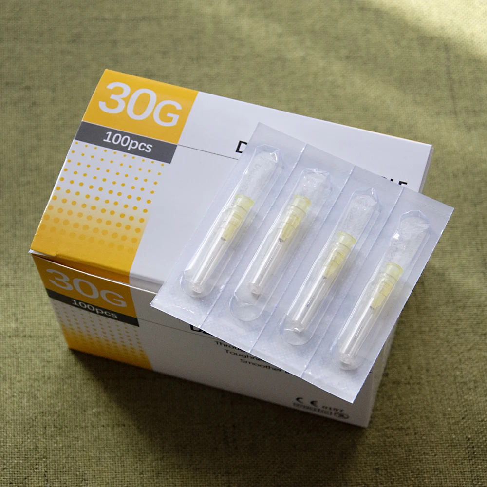 Specification: 10mm - 100Pcs 25G 27G 29G 34G 33G 32G 31G 30G Painless Small Superfine Beauty Needle Disposable Injection Piercing Needles 1.5/4/6/13mm