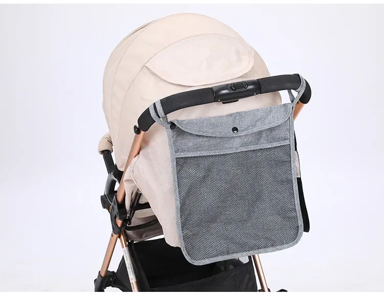 Color: WHITE, Ships From: CHINA - Pet Stroller Organizer Bag Infant Pram Cart Mesh Hanging Storage Bag Baby Trolley Bag Stroller Seat Pocket Carriage Bag Stroller