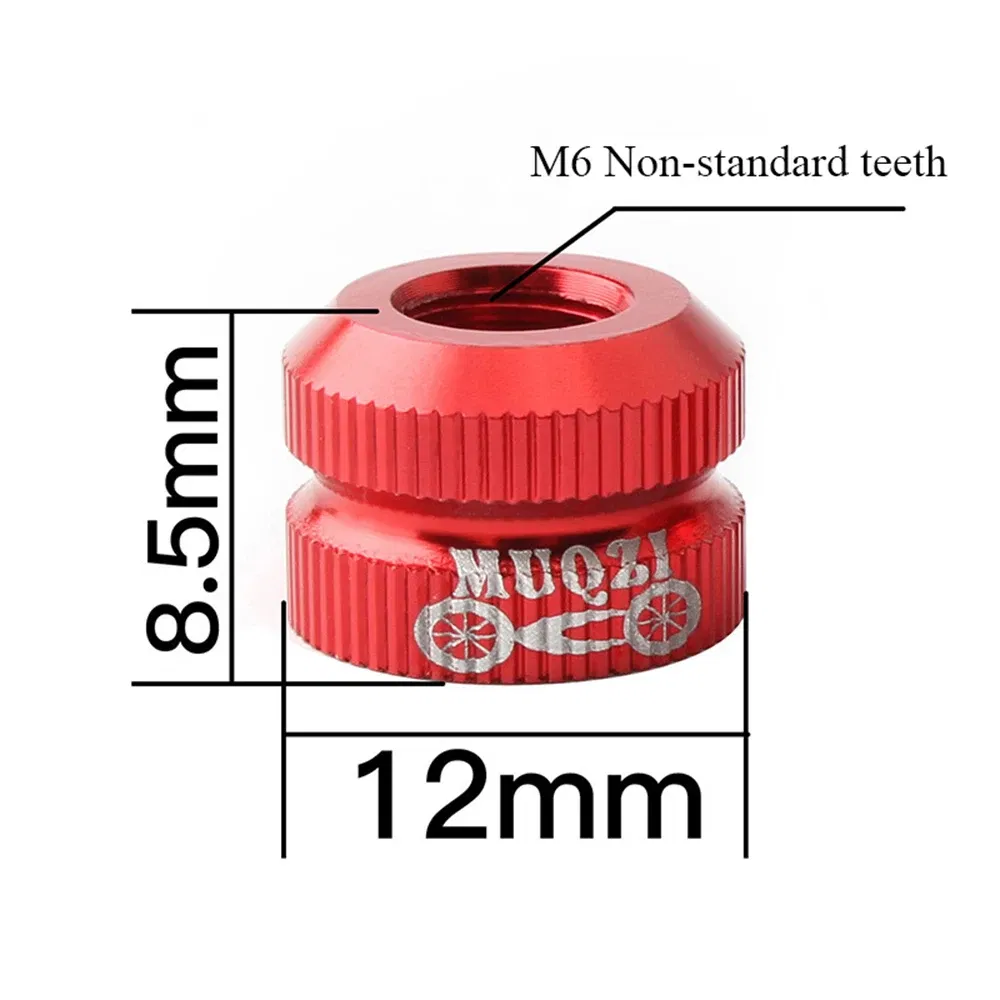 Color: Blue - 12*8.5mm Bike Vacuum Tire Law Mouth Nut Bicycle Valve Cover Replacement Tools Cycling Tire Repair Maintain Accessories