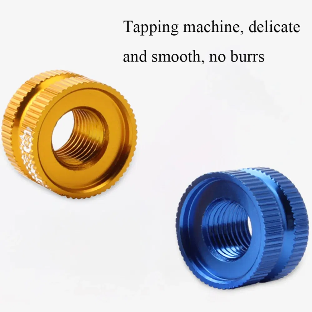 Color: Blue - 12*8.5mm Bike Vacuum Tire Law Mouth Nut Bicycle Valve Cover Replacement Tools Cycling Tire Repair Maintain Accessories