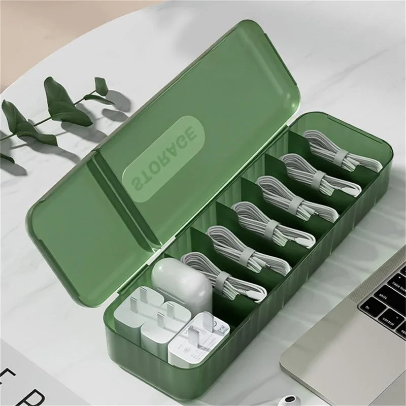 Color: Red - Nordic Plug Board Storage Box Cable Wire Organizer Case Socket Wireless WiFi Router Bracelet Desktop Data Line Plug Holder Shelf