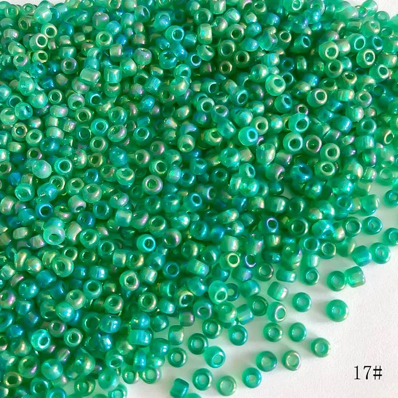 Color: Beige, Item Diameter: 2mm - 2mm 3mm 4mm Glass Seed Loose Beads Small Charms DIY Craft Bracelet Beads for Jewelry Making Supplies Necklace Accessories