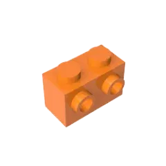 Color: Blue - MOC PARTS DIY GDS-634 BRICK 1X2 W. 2 KNOBS compatible with lego 11211 children's toys Assembles Building Blocks Technical