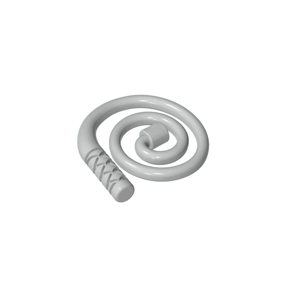 Color: Brown - Gobricks GDS-M300 Equipment Whip [Coiled] compatible with lego 61975 Assembles Building Blocks children's toys