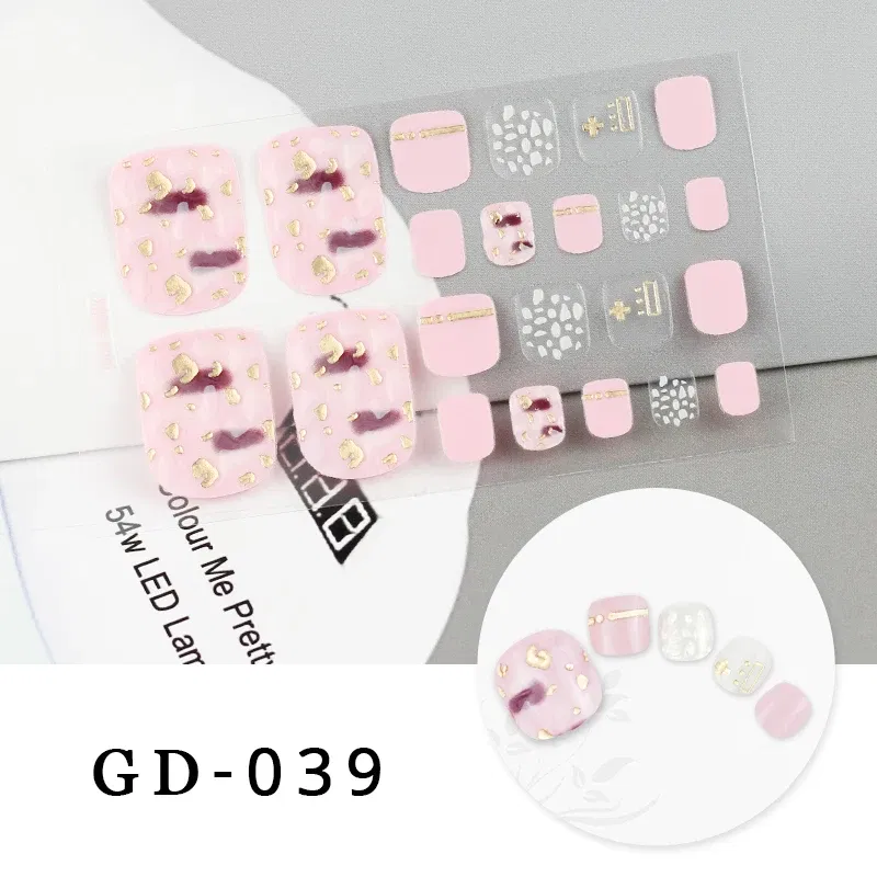 Color: Diamond D Color - Colorful Nail Stickers Foot Shiny Glitter Nails  Charms Full Cover Self-Adhesive Nail Polish Stickers for Nails Art