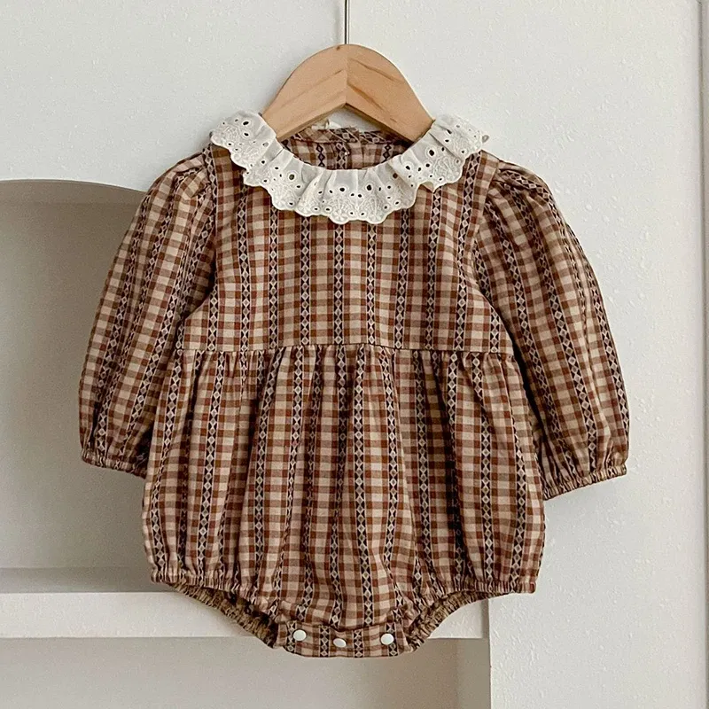 Color: PURPLE, Size: XS - Spring Baby Girls Long Sleeve Sweet Sisters Flower Print Dress Autumn Infant Rompers Kids Baby Girls Princess Clothes Rompers