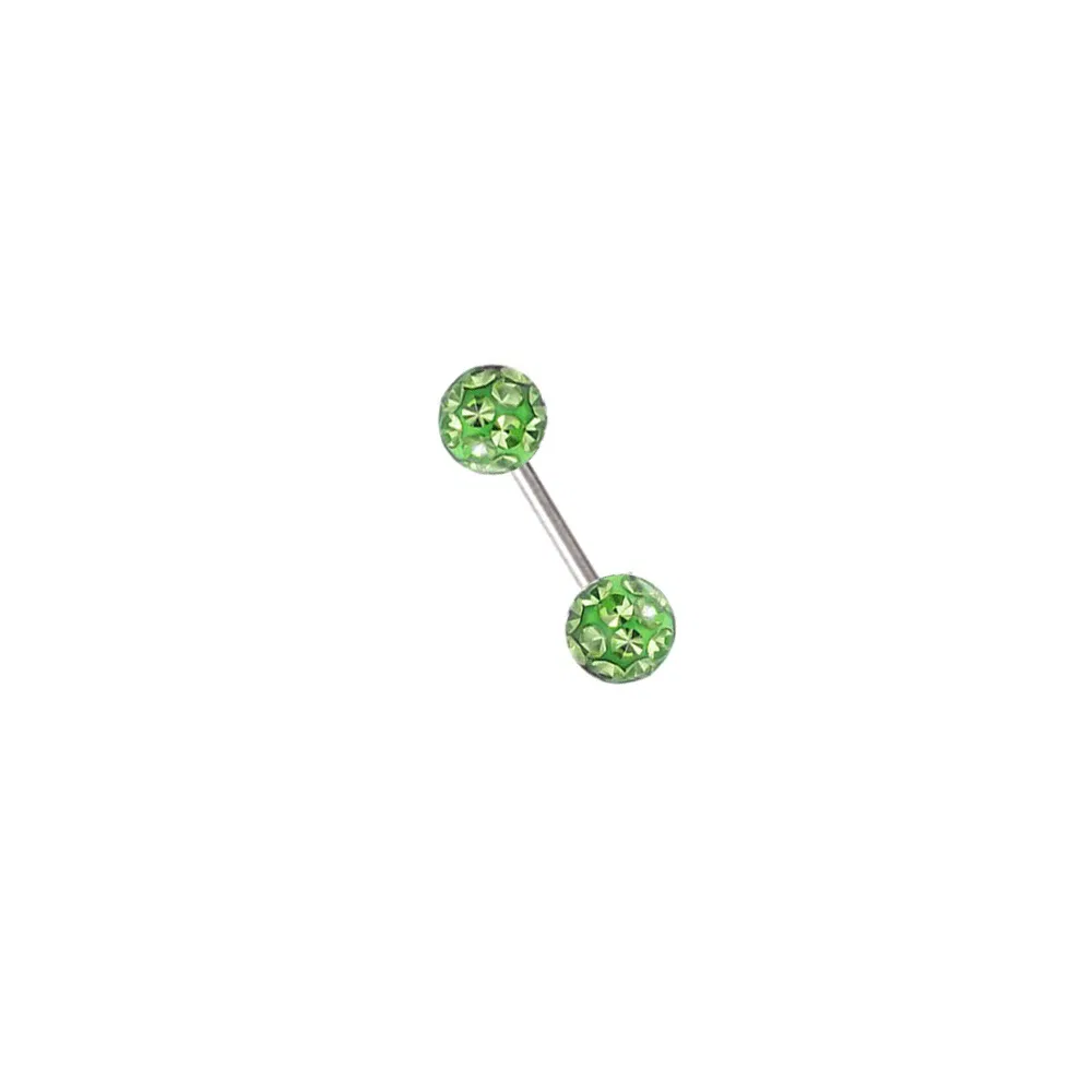 Metal color: Blue Zinc Plated, Main Stone Color: GRAY - 16g 1.2mm Coated Crystal Steel Ear Stud Tragus Helix Cartilage 3/4/5mm CZ Ball 6/8/10/12/14mm Bar Barbell Piercing