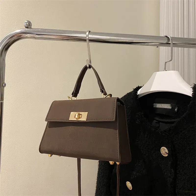Color: black - 2023 New Fashion Shoulder Bag Plaid PU Leather Ladies Handbags Designer Crossbody Bags For Women