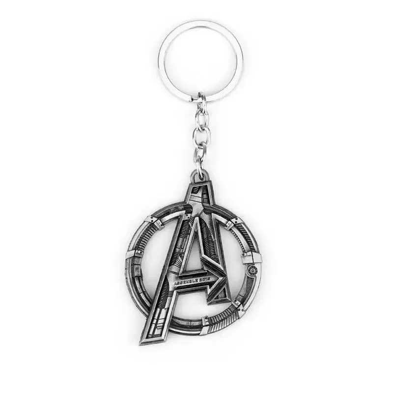 Color: black, Ships From: CHINA - Marvel Logo Keychain The Avengers Figure Captain America Backpack Key Holder Jewelry Accessories Keyrings for Fan Gifts