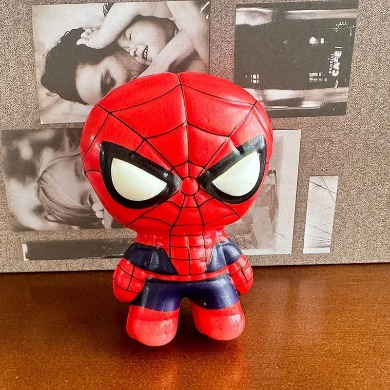 Color: Orange - Disney Stitch Squeeze Toys Cute Cartoon Fashion Spider-Man Soft Slow Rebound Doll Children Stress Relieving Toy Holiday Gifts
