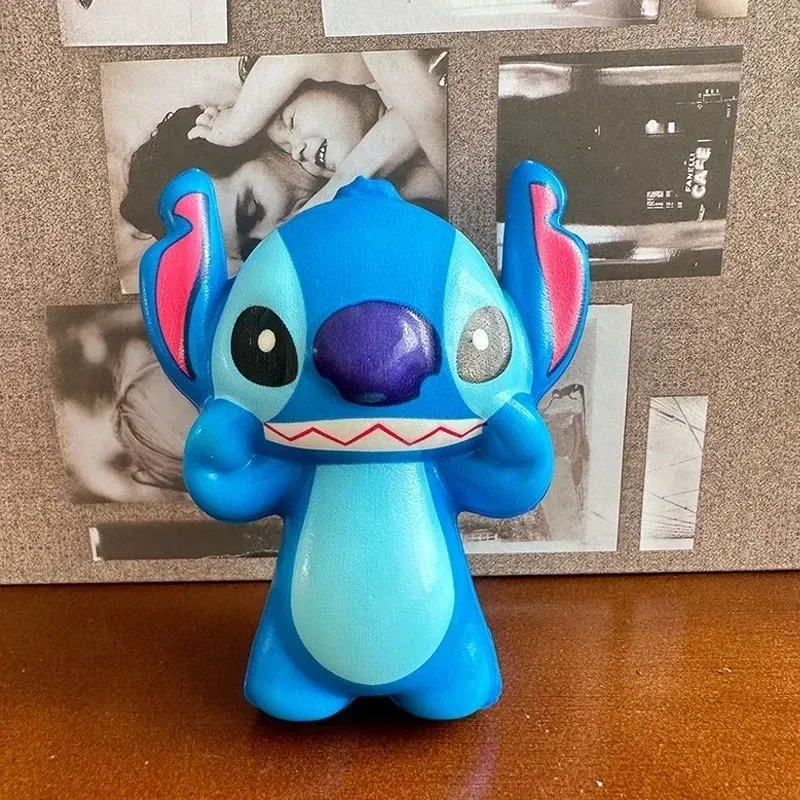 Color: Orange - Disney Stitch Squeeze Toys Cute Cartoon Fashion Spider-Man Soft Slow Rebound Doll Children Stress Relieving Toy Holiday Gifts