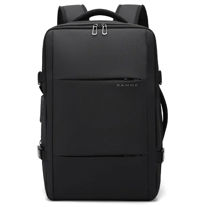 Color: green - Bange Travel Men 15.6 inch Laptop Backpack vacuum compression Backpack Business school Backpack expandable outdoor backpack