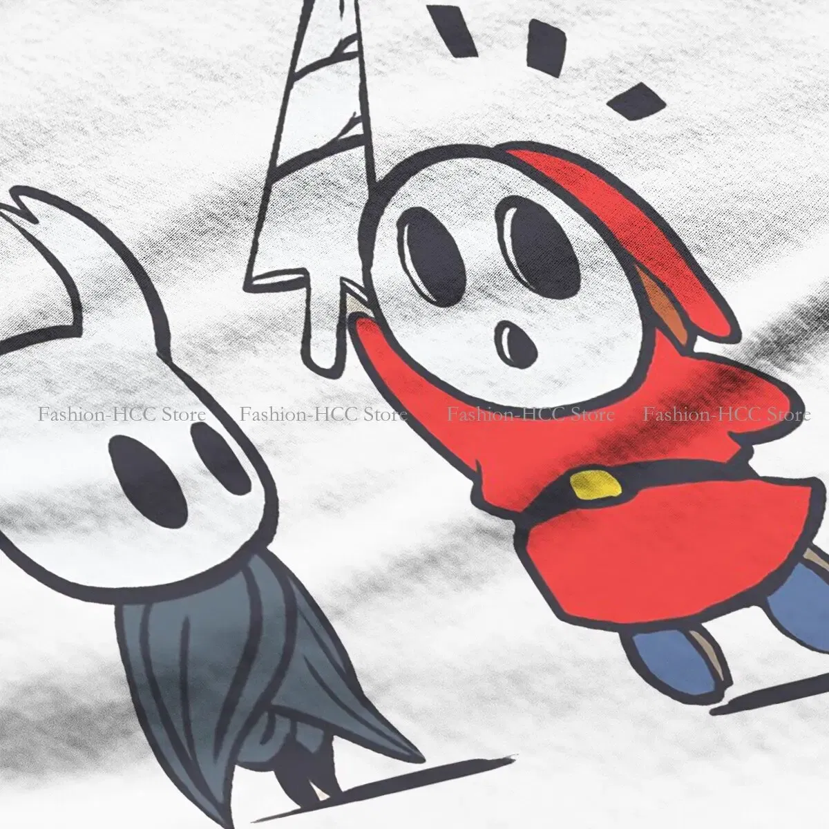 Color: WHITE, Size: M - Shy Guy Classic Unique Polyester TShirt Hollow Knight Game Top Quality Hip Hop Gift Idea T Shirt Stuff