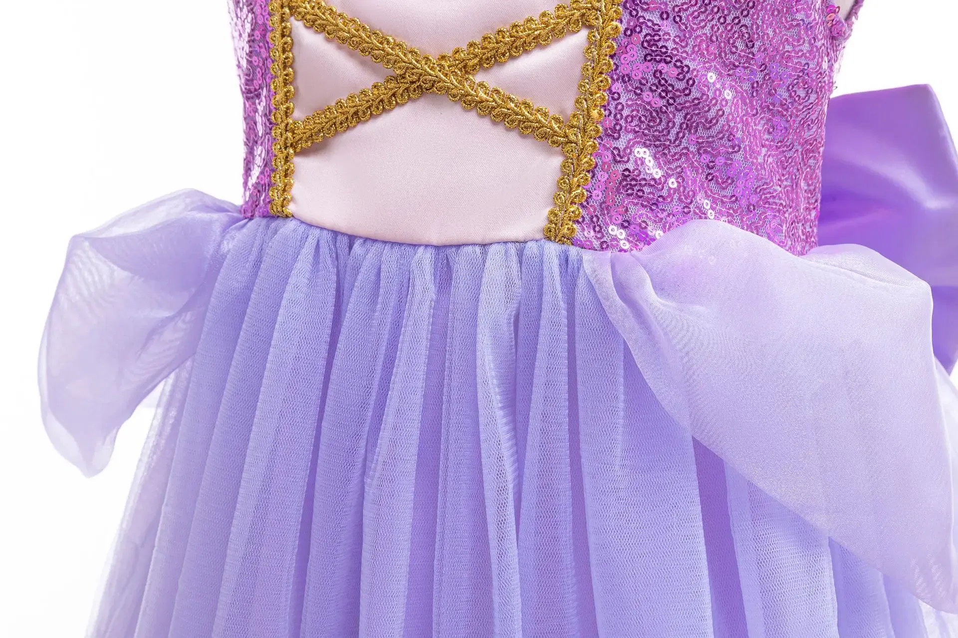 Disney Princess Rapunzel for Girls Costume Movie Tangled Kids Cosplay Carnival Party Vestido Birthday Christmas Dress 2-10Yrs
