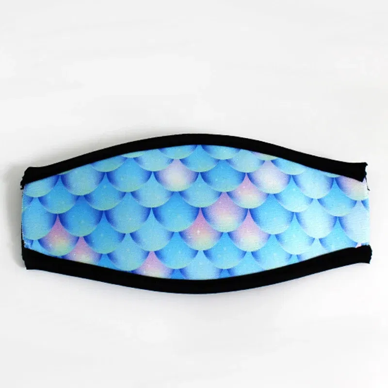 Color: black, Bundle: Bundle 1 - Double-layer back head mask hair care belt snorkeling mask belt commonly used hair care strap diving mask protective sleeve mask