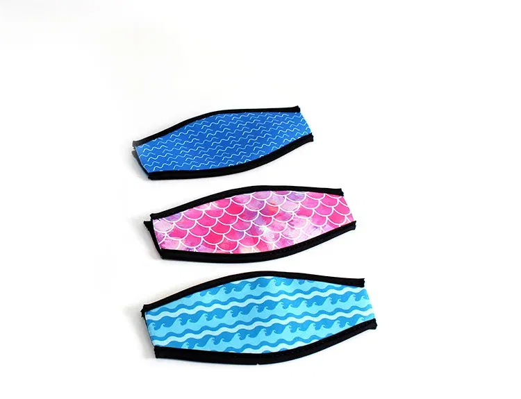 Color: black, Bundle: Bundle 1 - Double-layer back head mask hair care belt snorkeling mask belt commonly used hair care strap diving mask protective sleeve mask