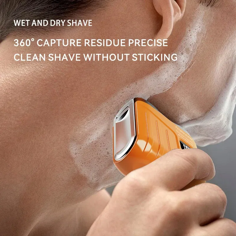 Color: WHITE - Xiaomi Electric Smart Shaver Digital Display Mini Dual Blade Rechargeable Shaver Household Car Shaver Powerful Men's Gift Shaver
