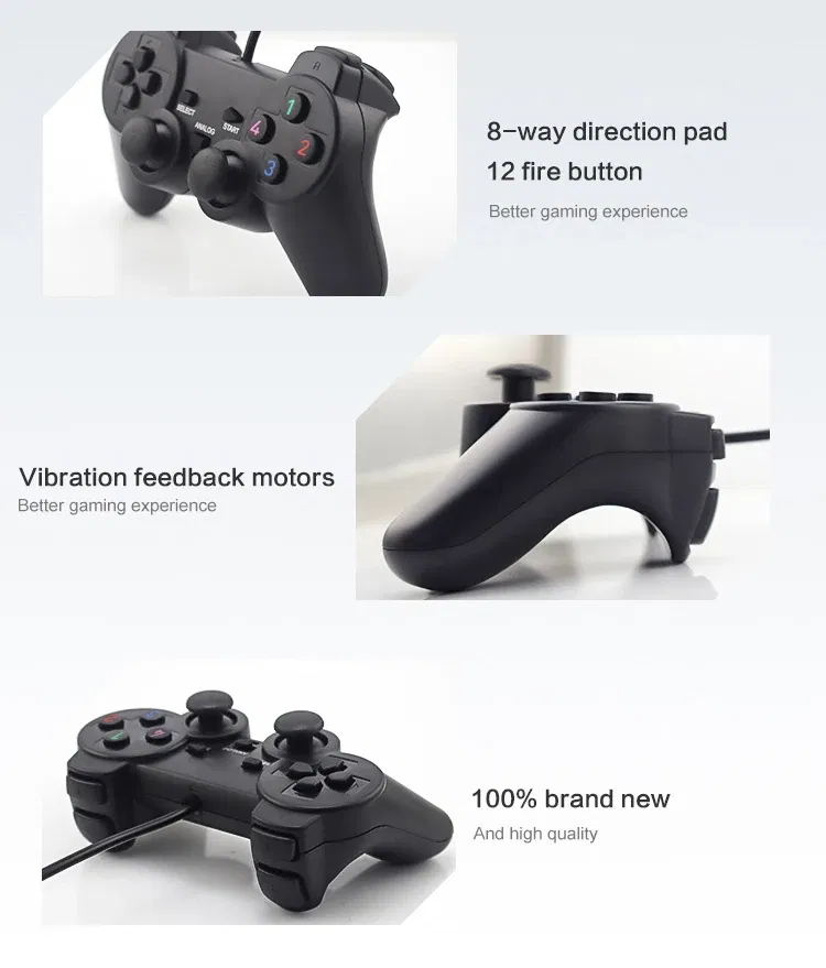 Data Frog Wired USB Game Controller For PC Joystick Vibration Controller WinXP/Win7/Win8/Win10 Computer Laptop