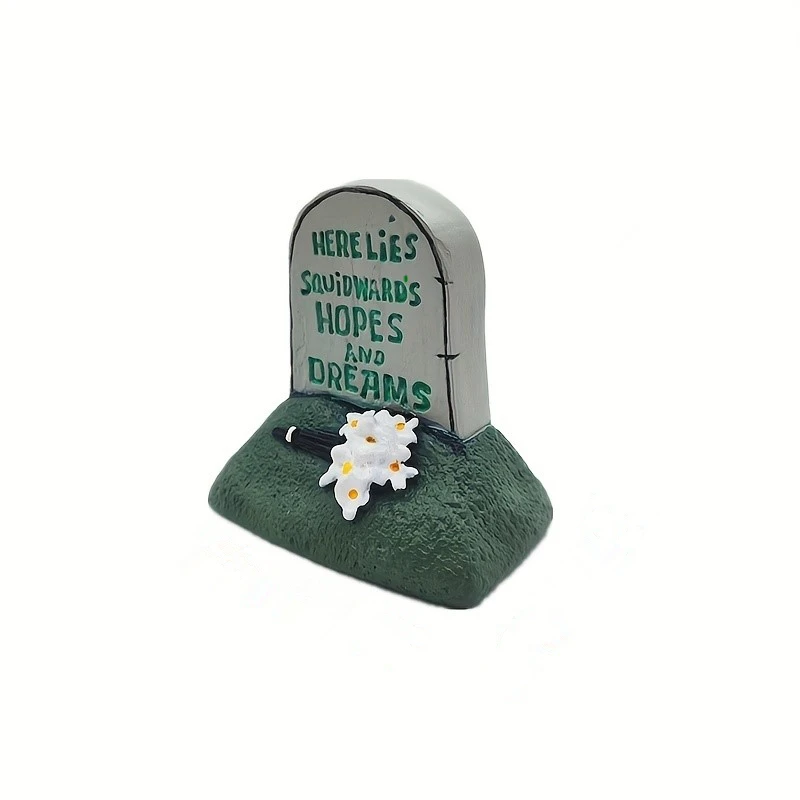 Gravestone from Squidward - "Here Lies Squidward's Hopes and Dreams"Statues Art Decor Tabletop Decor Room Decor