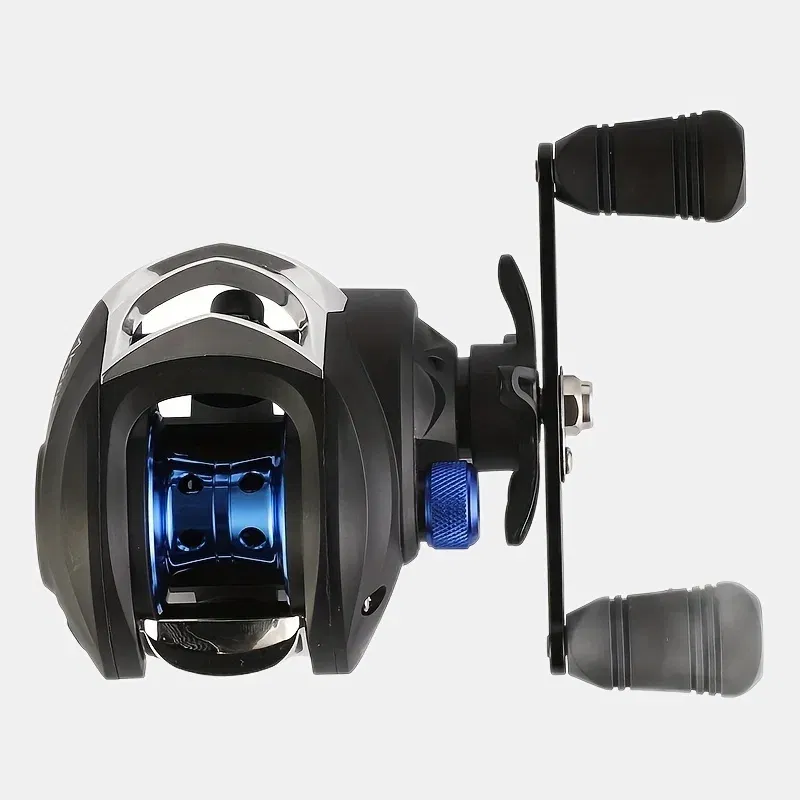 Color: dark green, Use Mode: Left Hand, Bearing Quantity: 18 - BILLINGS Baitcasting Reel AK Series,7.2:1 Gear Ratio 18+1BB,18LB Max Drag,Shallow Spool,For Freshwater Saltwate