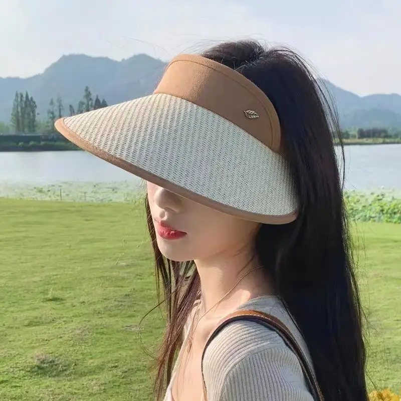 Color: Army Green, Size: One Size - UV Protection Sun Hat Quick Drying Hat Summer Sports Tennis Golf Empty Top Hat Adjustable Men Women Hat Straw Hat