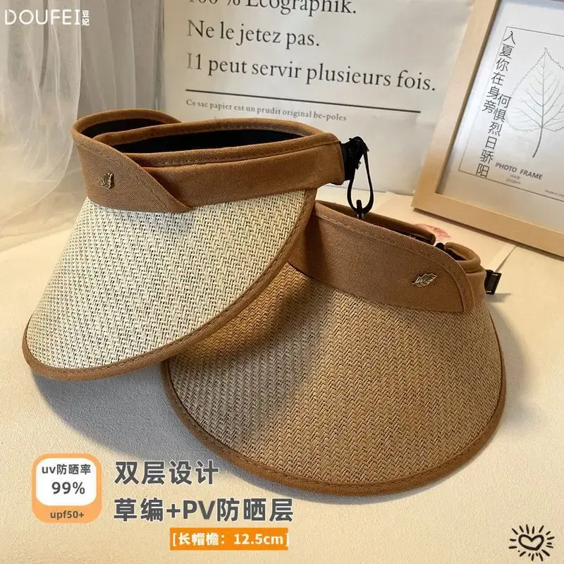 Color: Army Green, Size: One Size - UV Protection Sun Hat Quick Drying Hat Summer Sports Tennis Golf Empty Top Hat Adjustable Men Women Hat Straw Hat