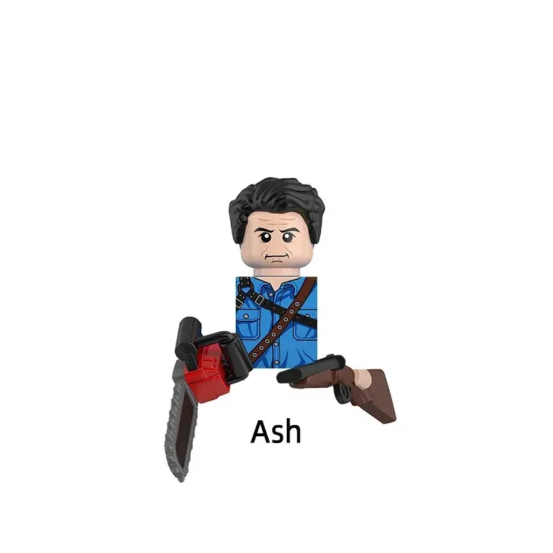 Color: Bright Green - 2025 Building Blocks KF6173 KF6175 KF6176 Halloween Horror Jason Sally Leather Face Jack Character Figures Bricks Children Toys
