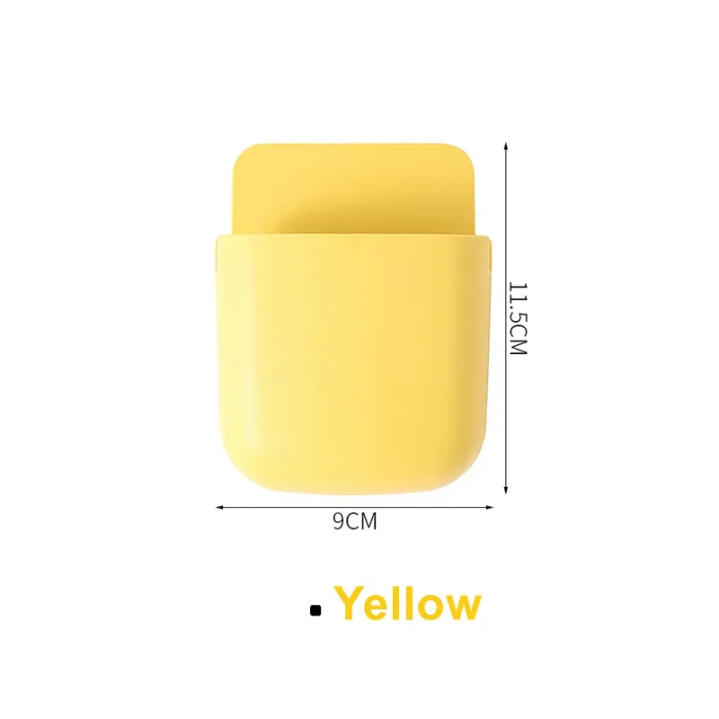 Color: Pink - White Wall Hanging Storage Box Household Living Room Conditioner Remote Control Bedside Phone Storage Holder Organizer Box Shelf