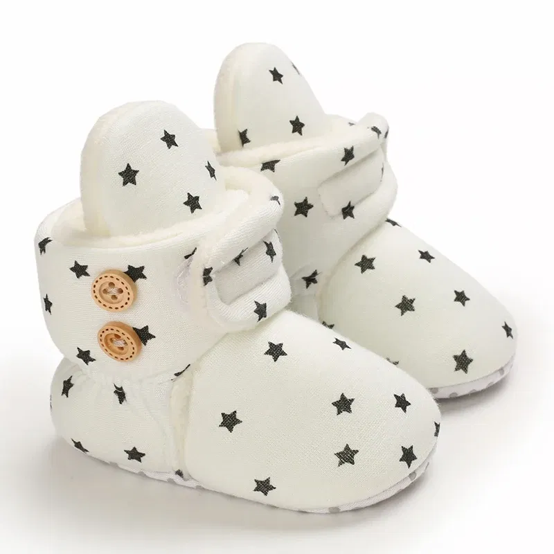 Color: Lavender, Baby Age: 13-18 Months - 2022 Baby Autumn Winter Boots Baby Girl Boys Winter Warm Shoes Solid Fashion Toddler Fuzzy Balls First Walkers Kid Shoes 0-18M