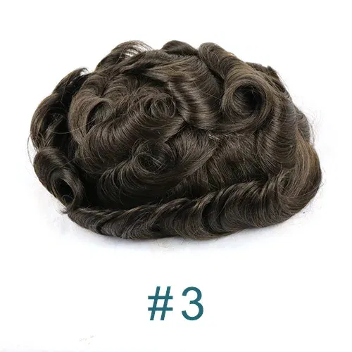 Toupee Color: 12R#, Toupee Density: 130%, Length: 6 inches, Toupee Size: 6x9, Toupee Design: free - 20MM Curly Brown Black Super Durable Mono Lace&Pu Mens Toupee Wig Human Hair 15mm Capillary Prosthesi Weave Replacement For Male