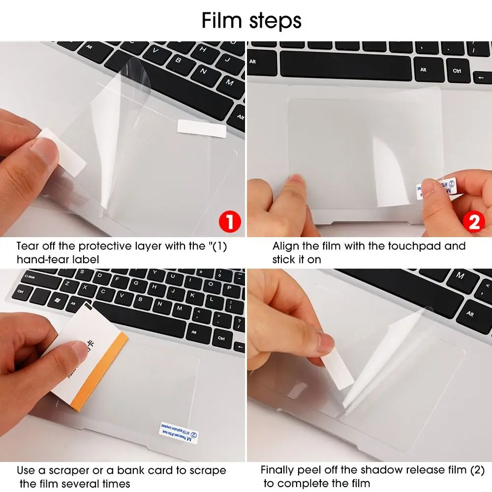 Color: Red - Laptop Touchpad Protective Film Sticker Anti Scratch Clear Protector For Apple MacBook 13 14 15 16 inch Touch Bar Air Pro 2023