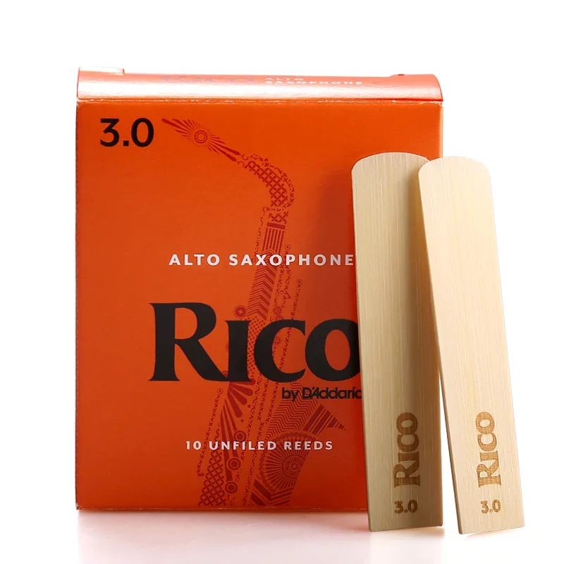 Color: light green - USA RICO Orange Box Reeds Eb Alto Bb Soprano Tenor Barione Saxphone Bass Clarinet Classic