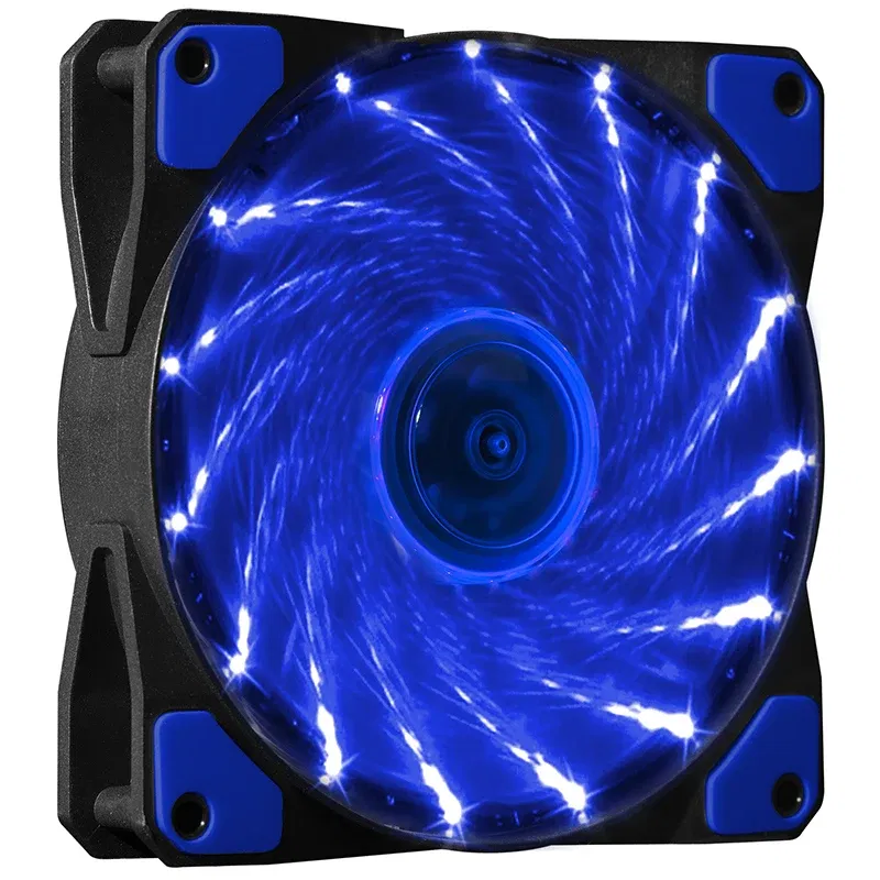 Color: green, Blade Color: WHITE, RGB Support: Fixed Color - 12CM RGB LED PWM Light Heat Dissipation Fan 12V DC 15 33 Lights Computer Case Cooling Fan