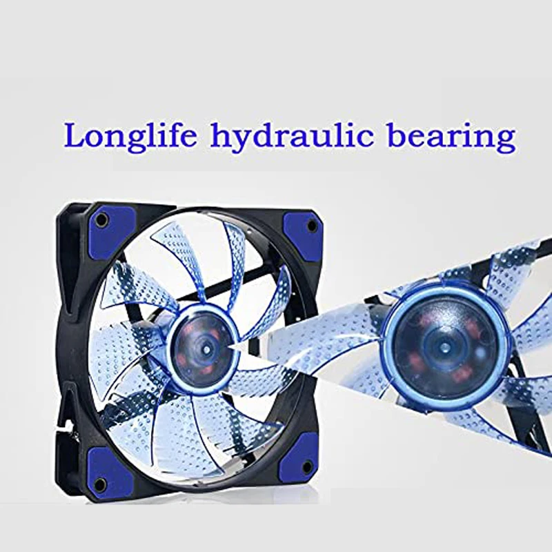 Color: green, Blade Color: WHITE, RGB Support: Fixed Color - 12CM RGB LED PWM Light Heat Dissipation Fan 12V DC 15 33 Lights Computer Case Cooling Fan