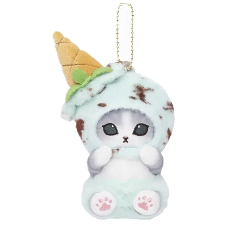 Color: PEACOCK BLUE - Hot Kawaii Plush Keychain Pendant Cartoon Mofusand Shark Cat Cross-Dressing Hello Kitty Kuromi Doll Stuff Backpack Decor Toys