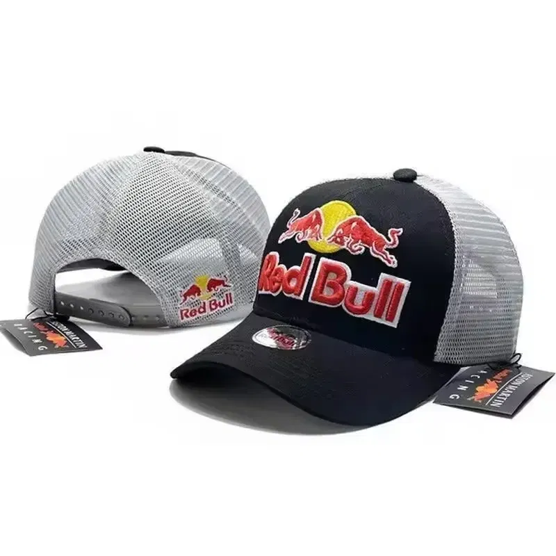 Color: GRAY - Red Bull Racing Cap High Quality Men's Red Bull Baseballcap Women's Summer Red Bull Sports Cap