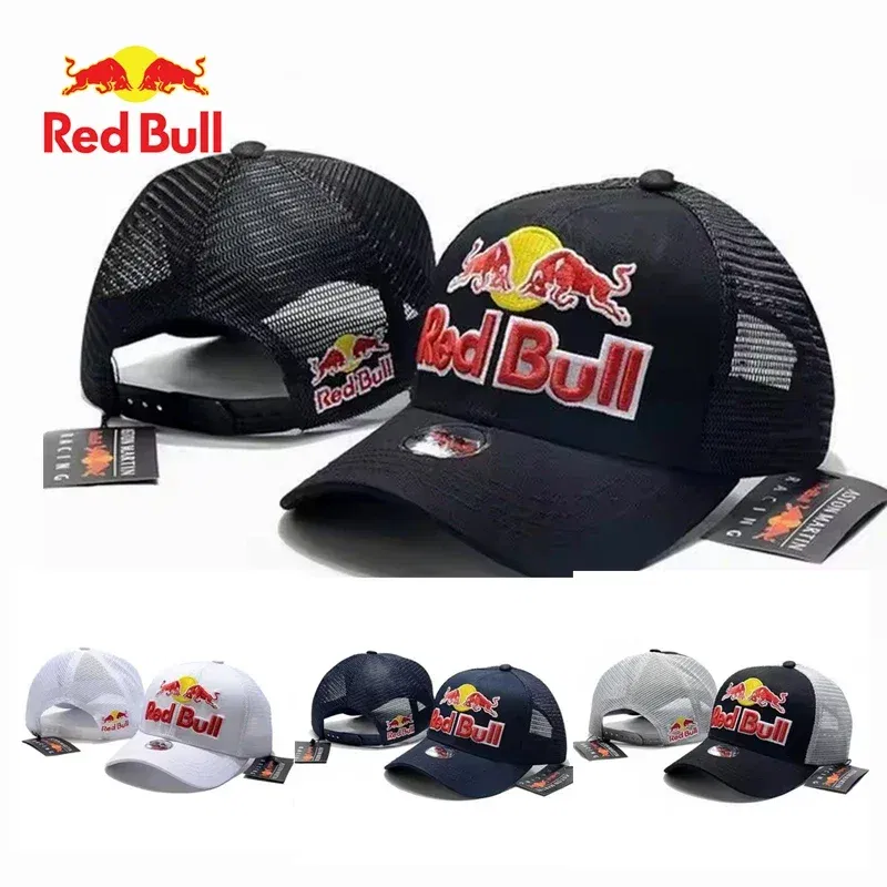 Color: GRAY - Red Bull Racing Cap High Quality Men's Red Bull Baseballcap Women's Summer Red Bull Sports Cap