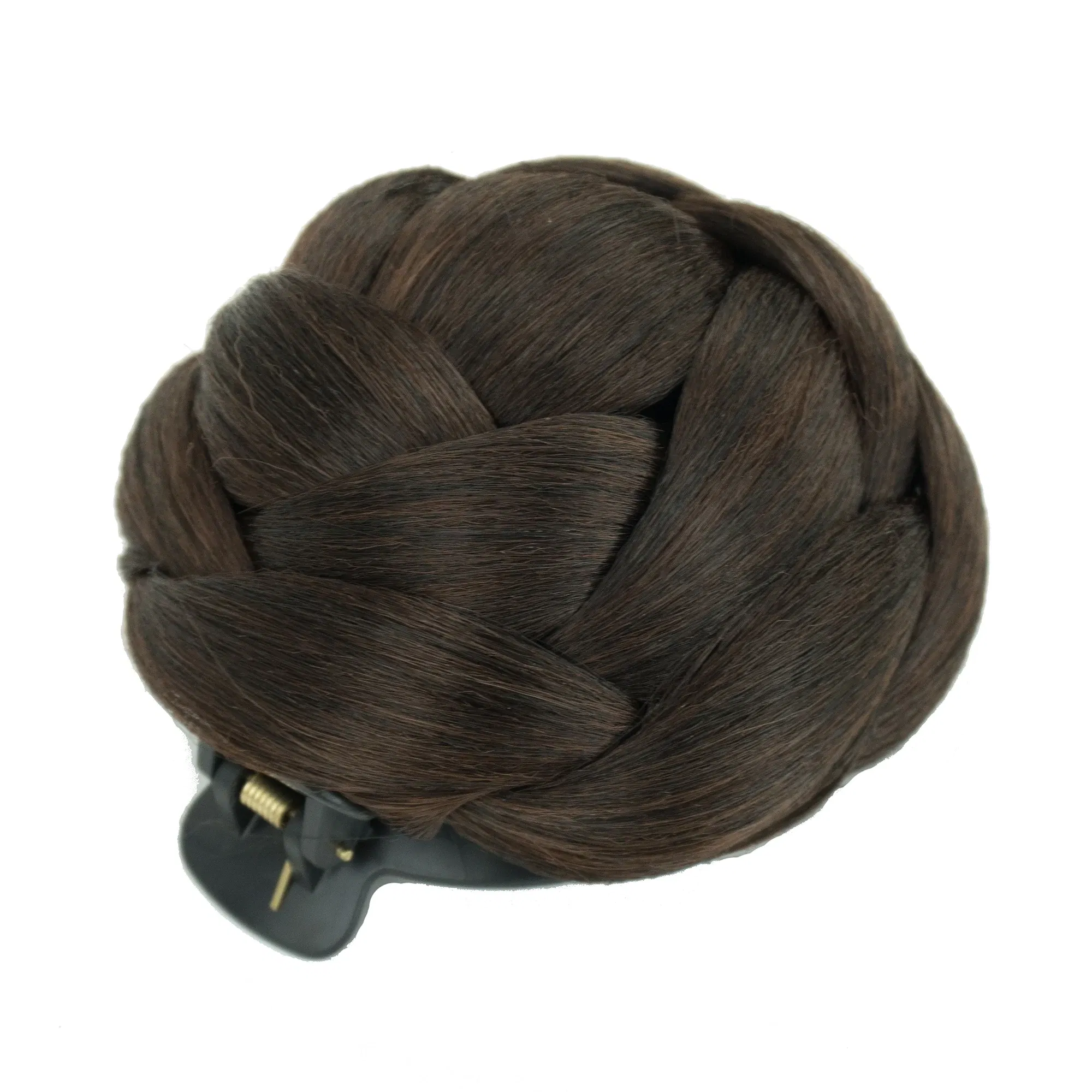 Color: #5 - Soowee Synthetic Hair Braided Chignon Dancer Hair Donut Hairpieces Scrunchie Claw Hair Bun Updo for Wedding Party