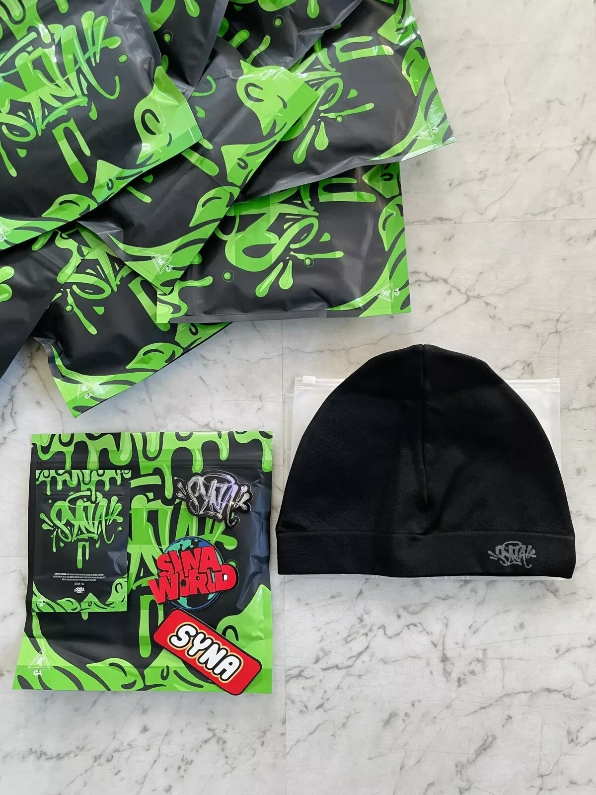 Color: Red - Central Cee Syna Running Cap Syna World Skull Hat 2023 New Knitting Syna Beanie Hat Men Women Paragraph Quality Cap Beanies