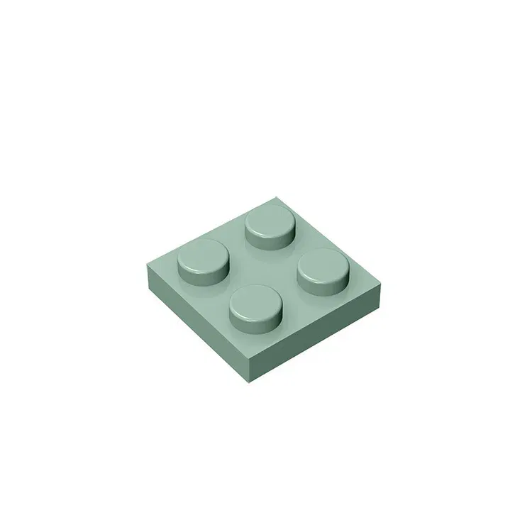 Color: Light Grey - 20Pcs  MOC Parts 3022 94148 Plate 2 x 2 Compatible Bricks DIY Assmble Building Blocks Particle Kid Puzzle Brain Toy Birthday Gif