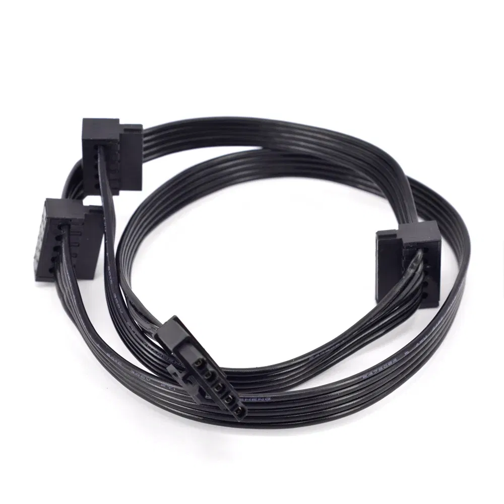 Color: Gold, Cable length: Other - For Cooler Master V Series V850 V1000 V1200 ATX 24 Pin CPU PCI-e 6 6+2 8 Pin Peripheral 4 Pin SATA Power Supply Cable