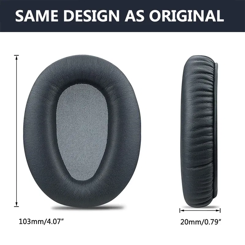 Color: BROWN, Size: 3XS - KUTOU Replacement Ear Pads Cushion for Sony WH-CH700N CH710N Headphones Earpads MDR-ZX770 ZX780 10R Ear Cushions Repair Parts