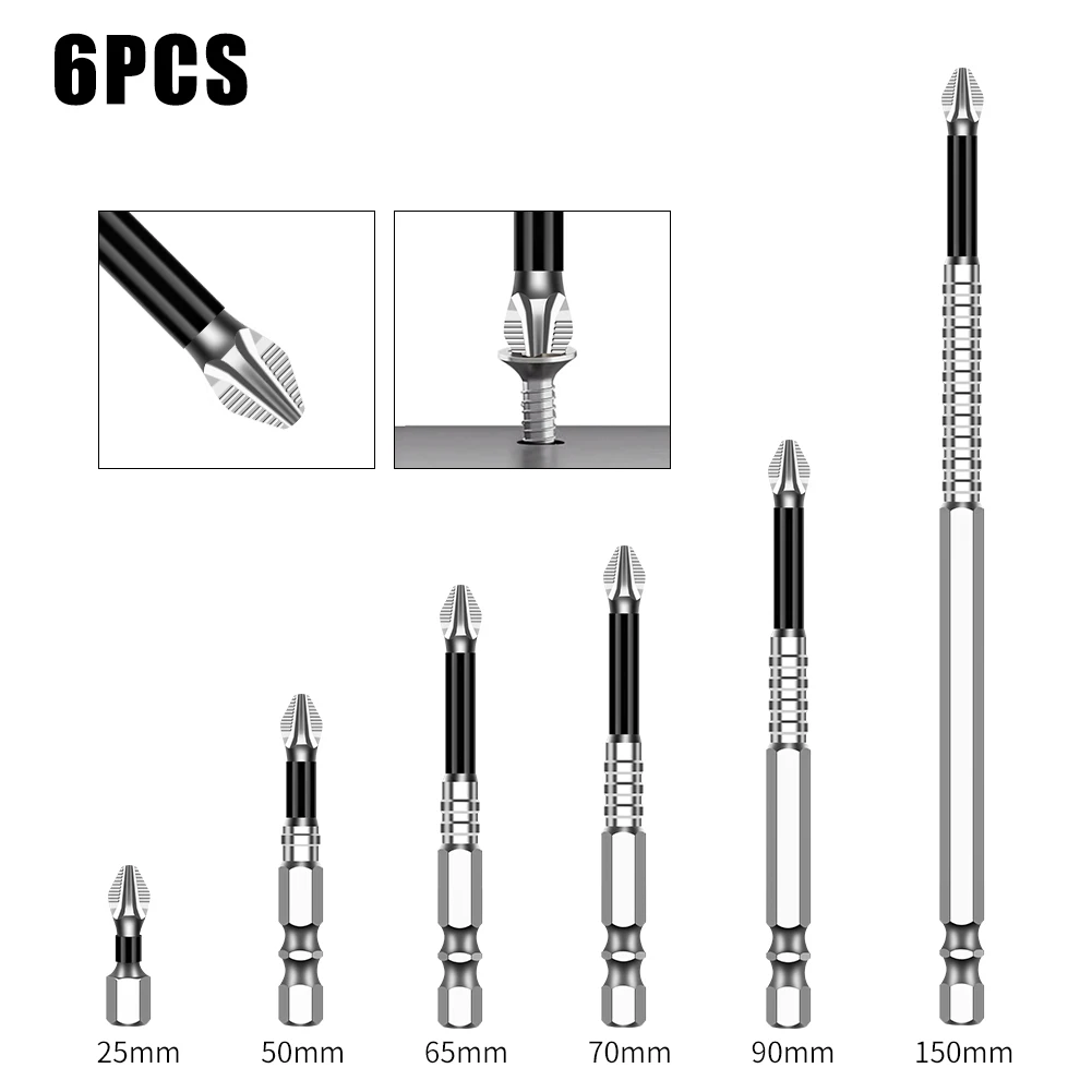 Color: ROYAL BLUE - K5 Non-slip High Hardness Bit S2 Strong Magnetic 5A Black Non-slip Cross Head Electric Drill Electric Screwdriver Bit