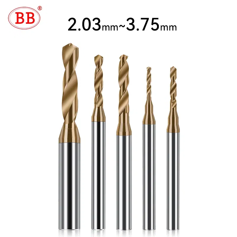 Hole Diameter: 9.1mm - BB 2.03-3.75mm Micro Drill Mini Coated Solid Carbide Bit Metal Iron Steel Hole Drilling 3xD Cutting Length D=4mm CNC Tool 1pcs
