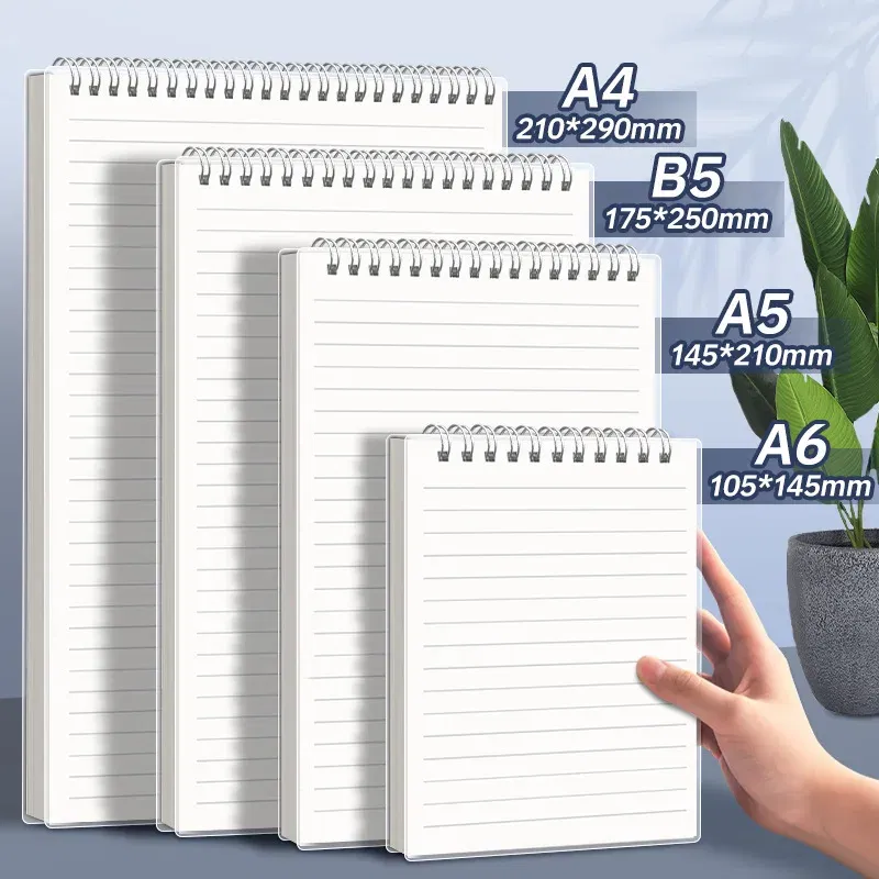 Color: Blue, Size: A5 - A4 A5 B5 Spiral book coil Notebook To-Do Lined DOT Blank Grid Paper Journal Diary Sketchbook For School Supplies Stationery